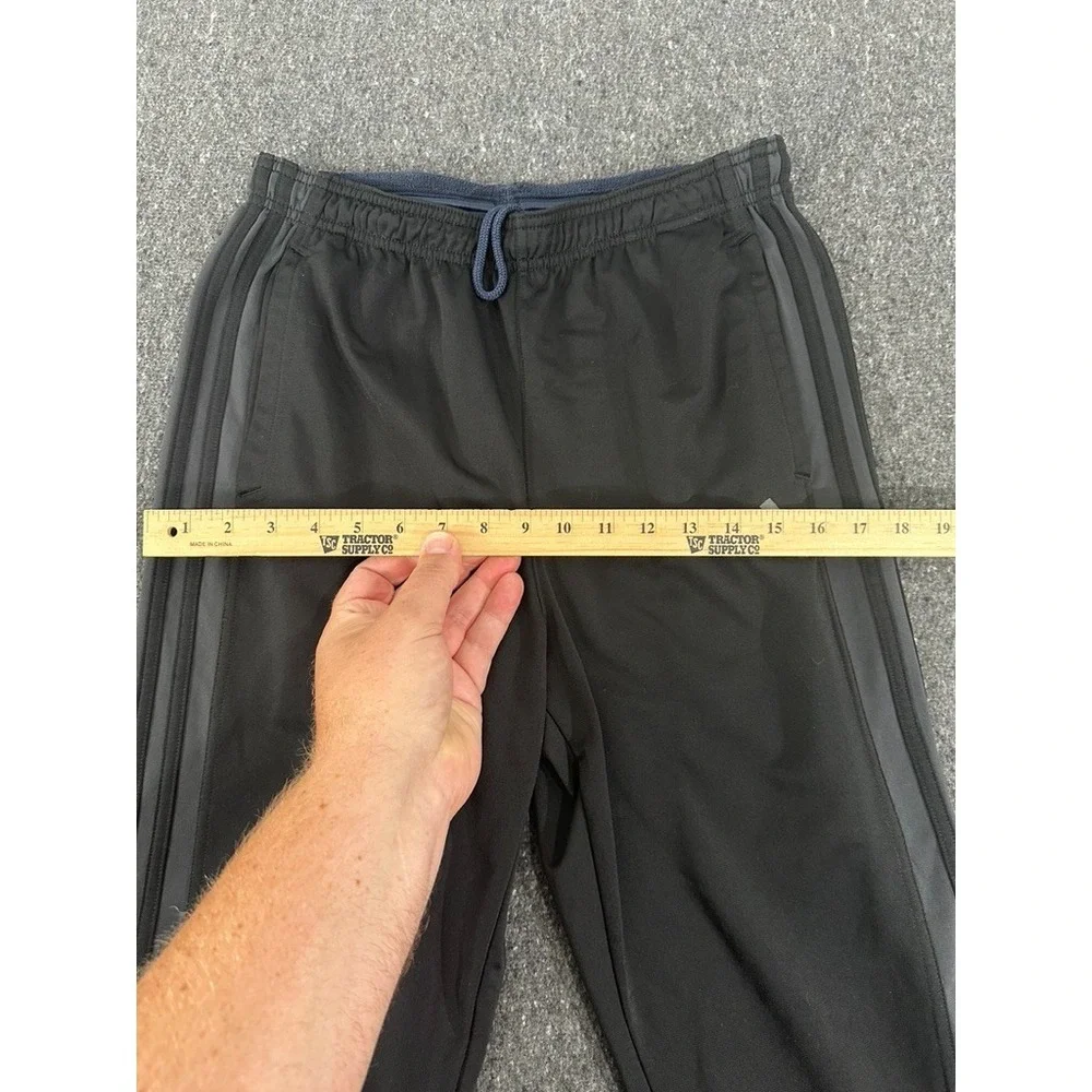Adidas Track Pants Kids Medium Black Primegreen 3-Stripe Tiro Athletic Training